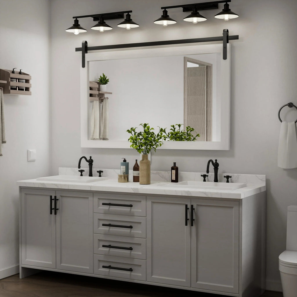 Rectangular Wall Mirror With Wood Frame, 18 x 26 in, 22 x 30 in, 24 x 36 in, or 40 x 26 in - Multiple Sizes