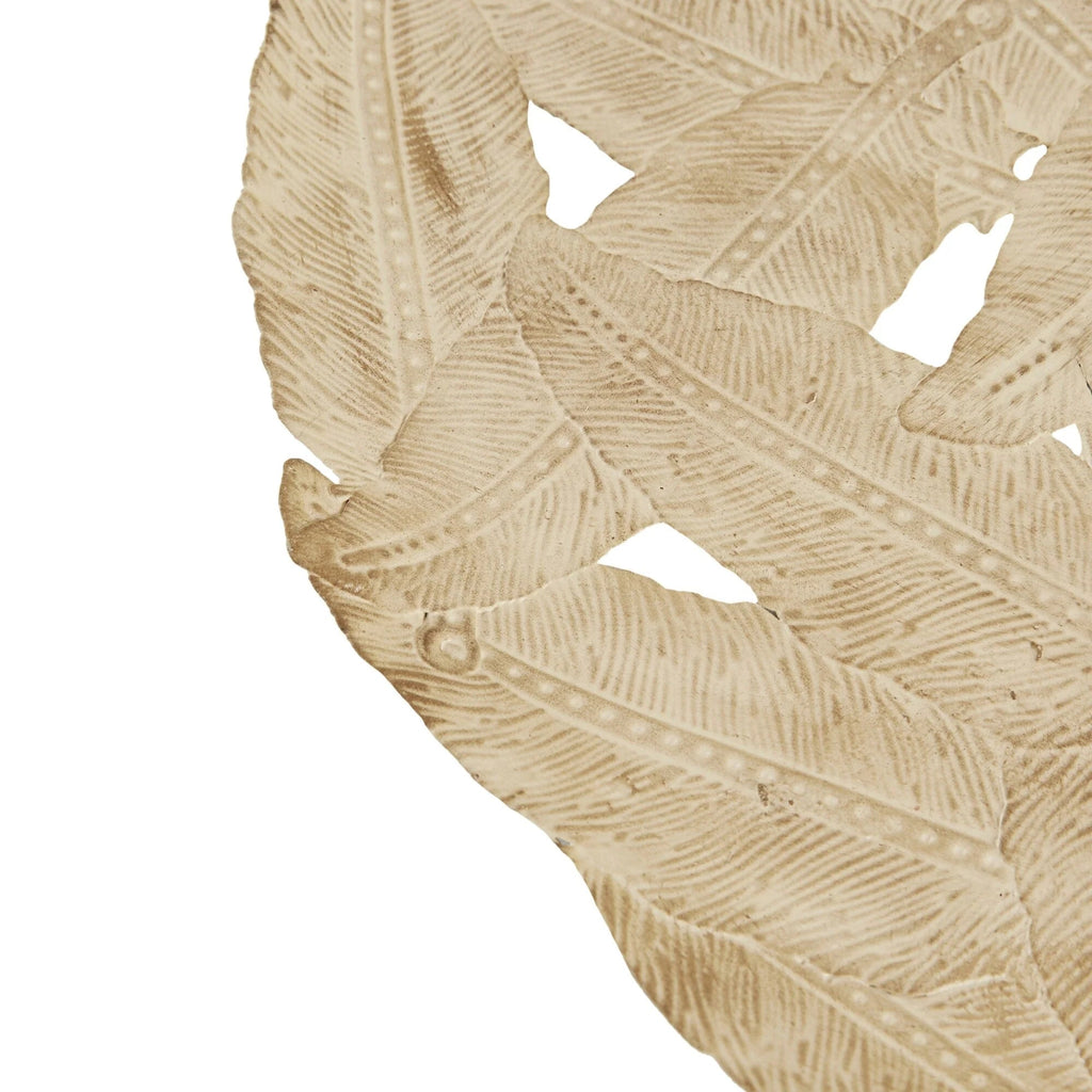 Textured Feather 3-Piece Metal Disc Wall Decor Set - 20in, 17.25in, 14.25in