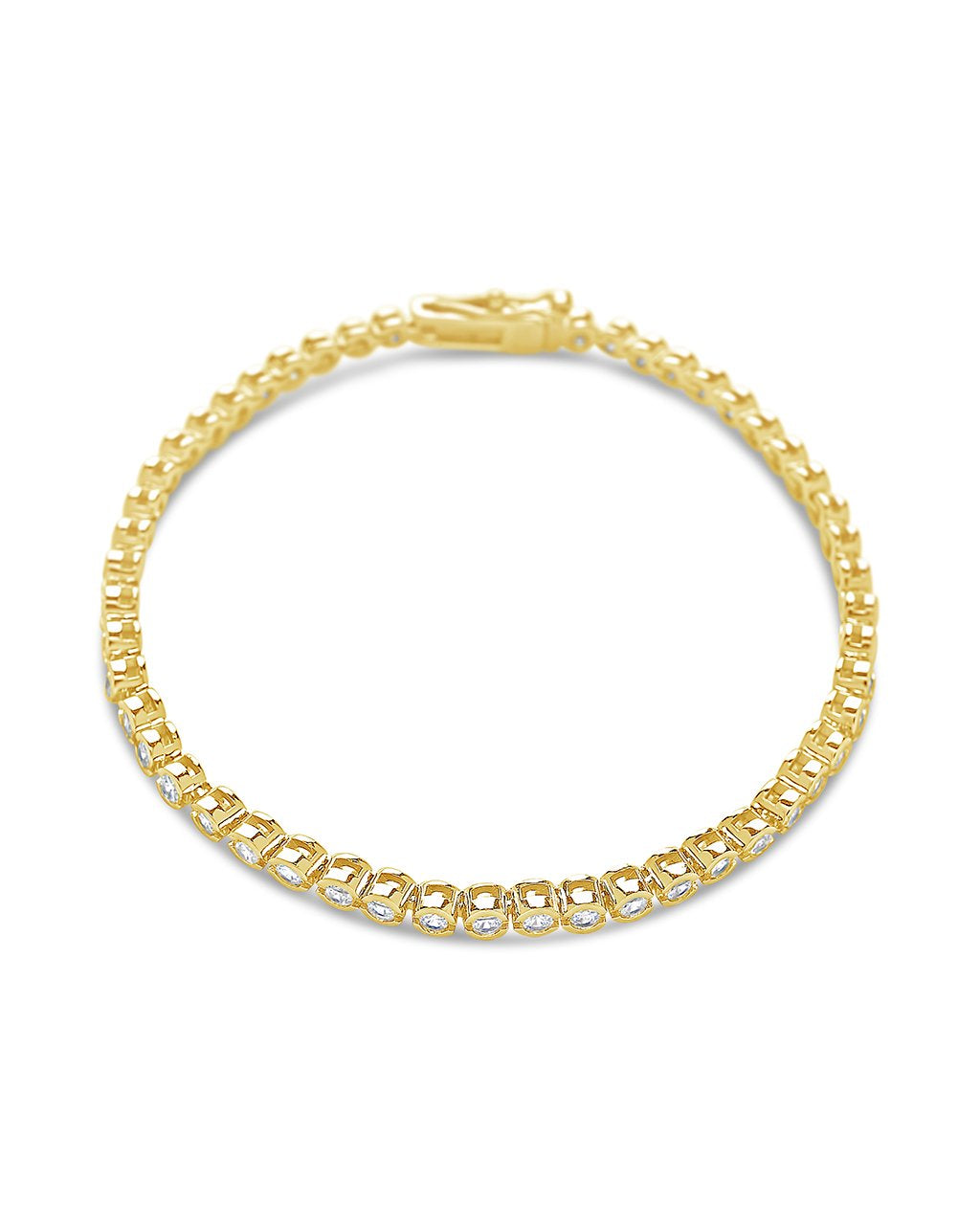 Helene Bezel CZ Tennis Bracelet - view 5