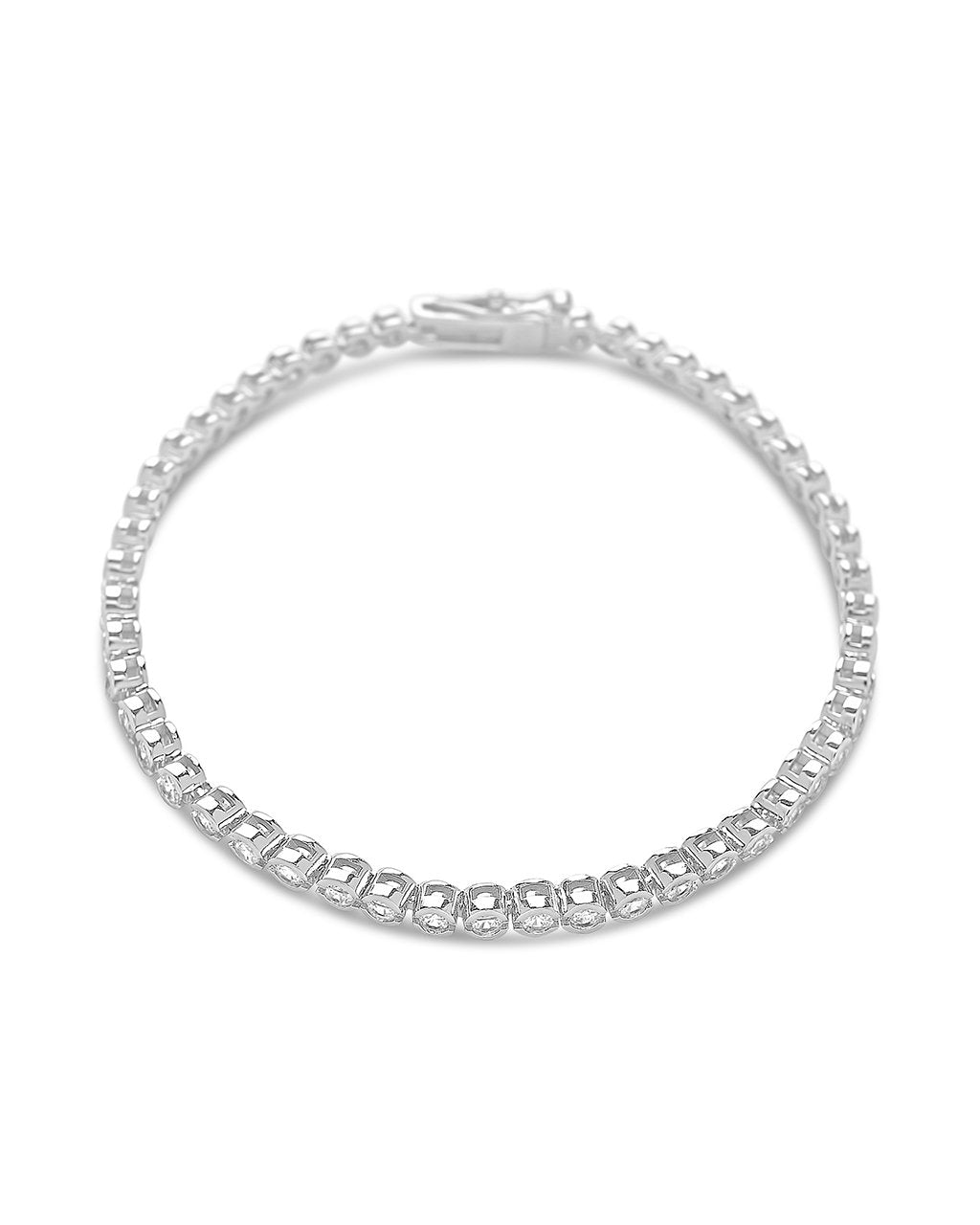 Helene Bezel CZ Tennis Bracelet - view 9