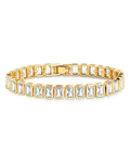 Roxie Bezel CZ Tennis Bracelet in Gold