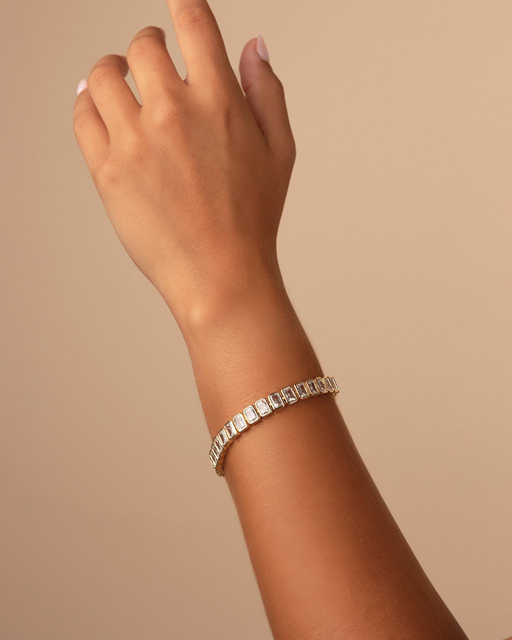 Roxie Bezel CZ Tennis Bracelet - view 6