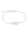 Delicate Infinity Bracelet in Silver