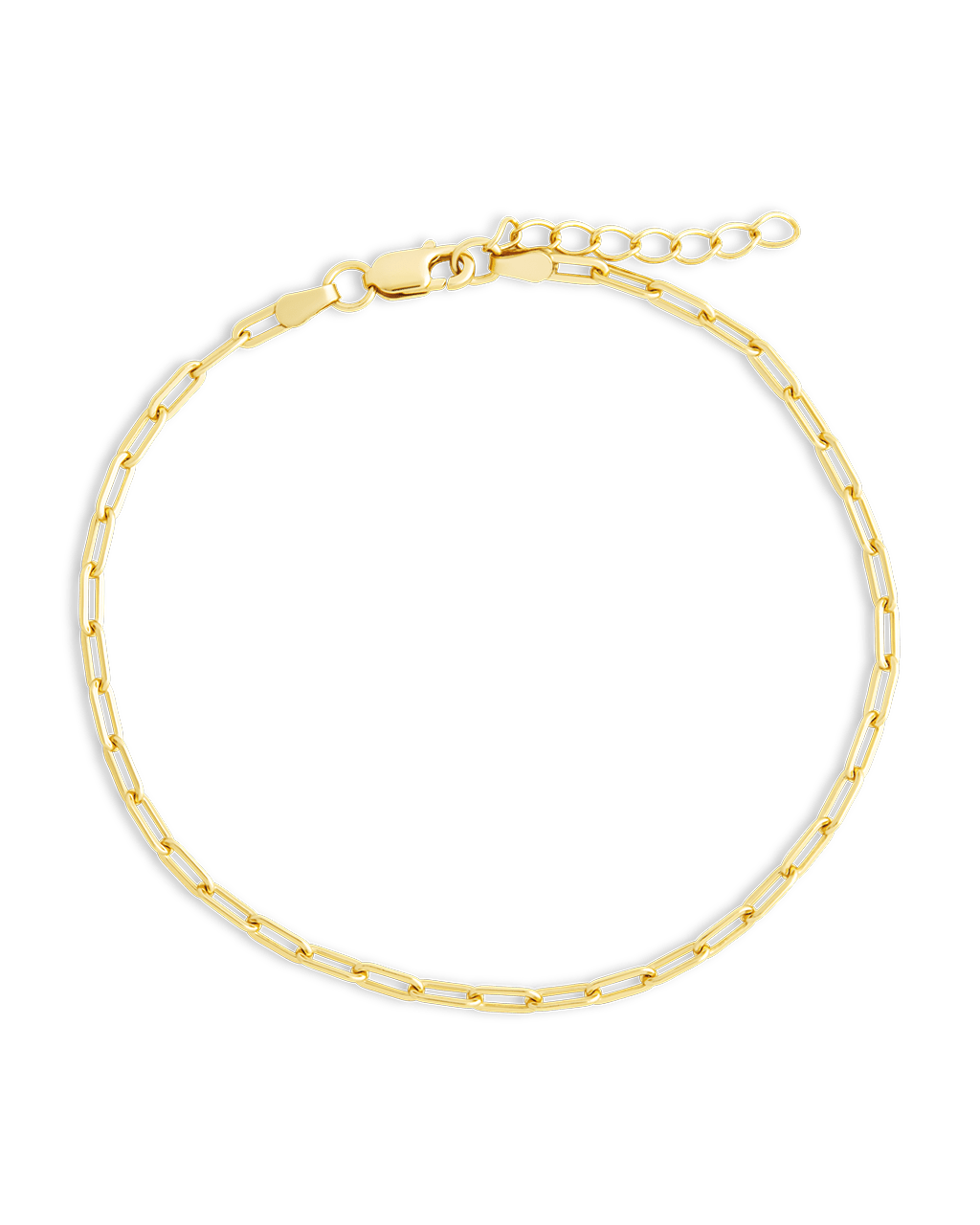 Paperclip Chain Bracelet in Gold