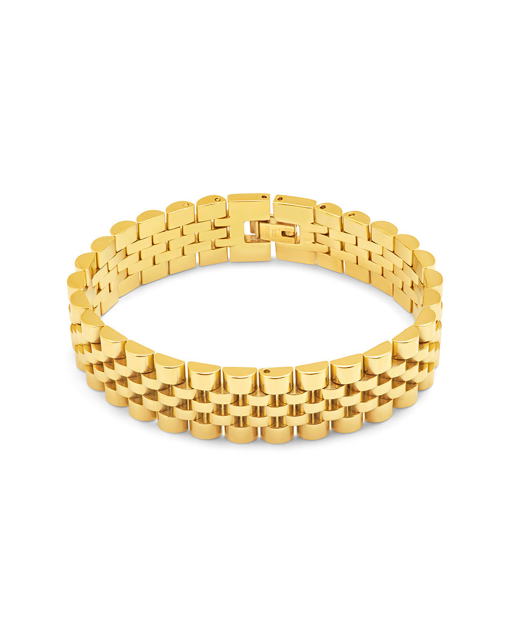 Chunky Watch Band Chain Bracelet - view 9