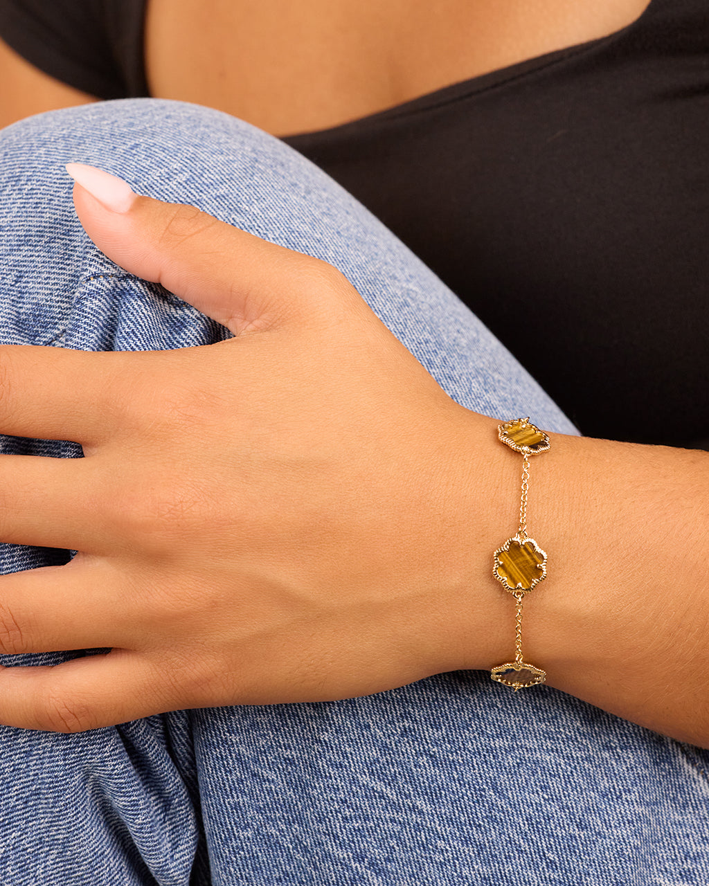 Rose Petal Station Bracelet - view 3