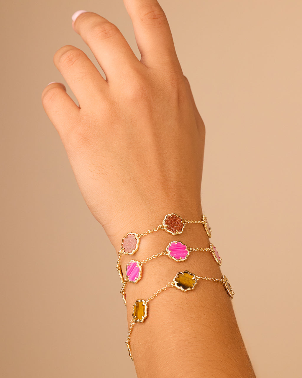 Rose Petal Station Bracelet - view 2