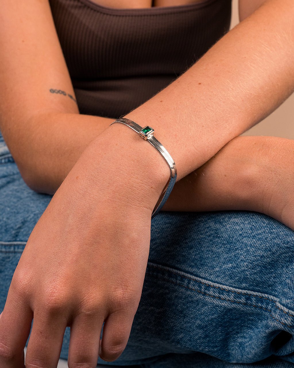 Calder Station CZ Herringbone Bracelet - view 4