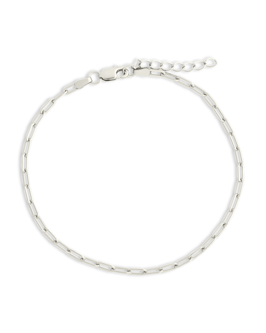Paperclip Chain Bracelet in Silver