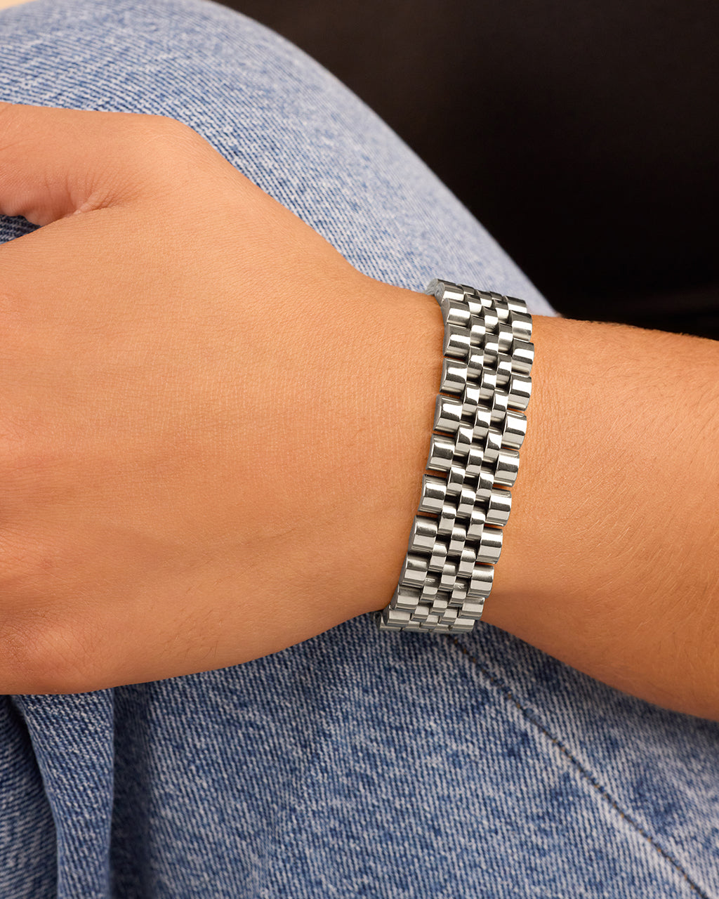 Chunky Watch Band Chain Bracelet - view 4