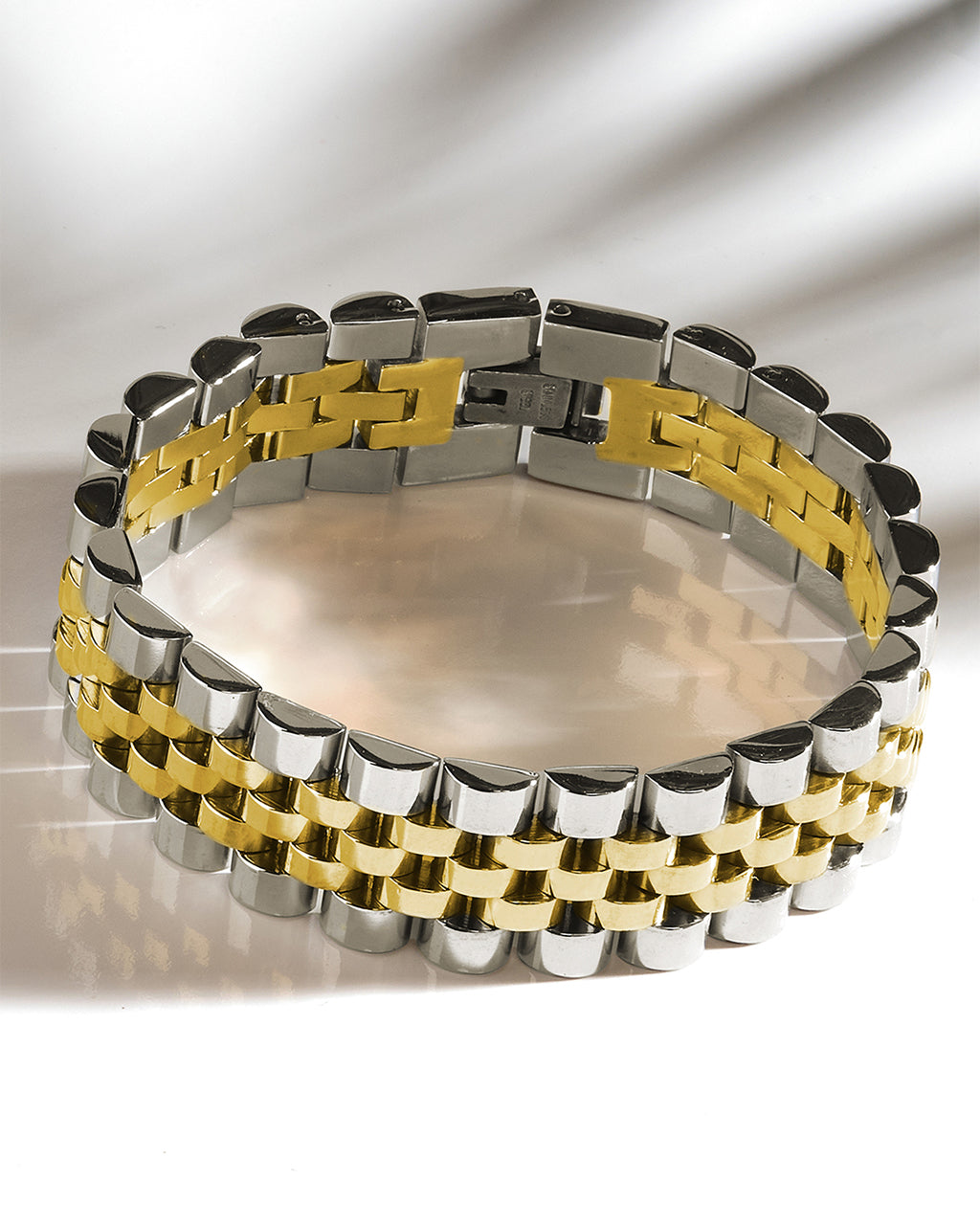 Chunky Watch Band Chain Bracelet - view 2