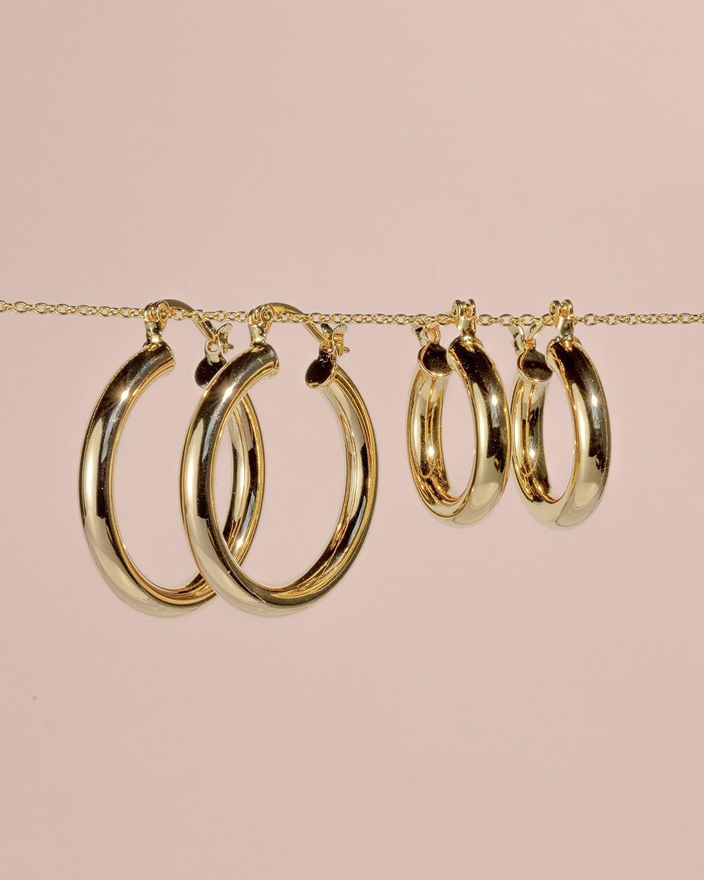 Chunky Tube Hoops - view 3