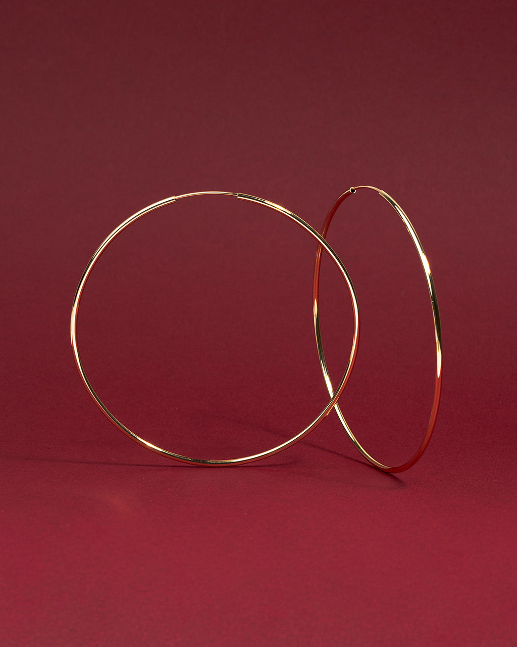 2.7" Infinity Hoop Earrings - view 3