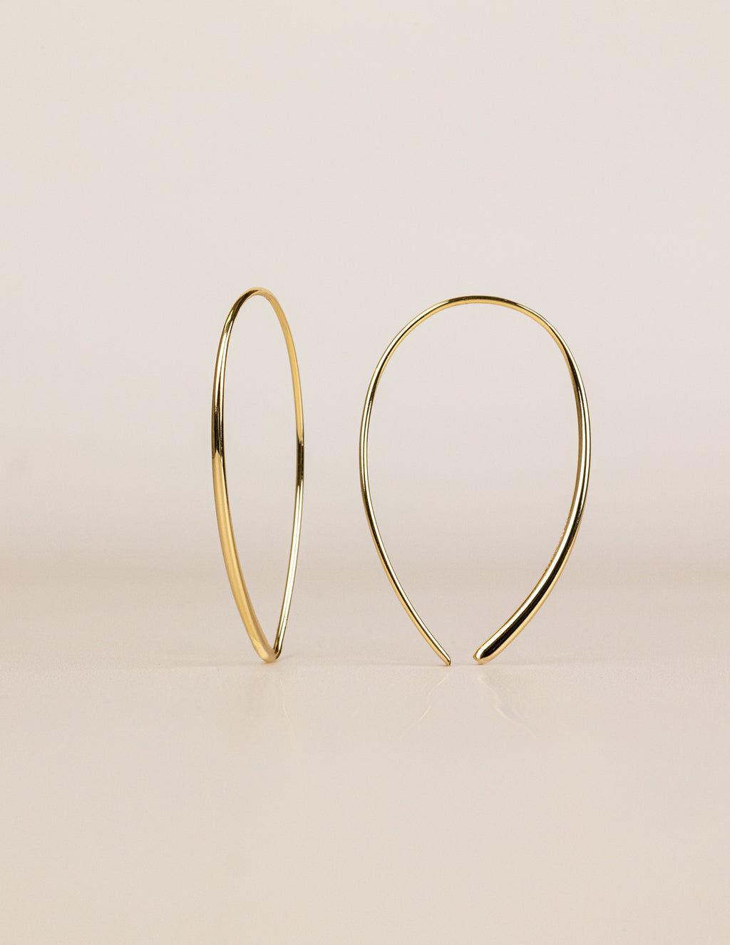 Delicate Threader Hoop Earrings - view 10