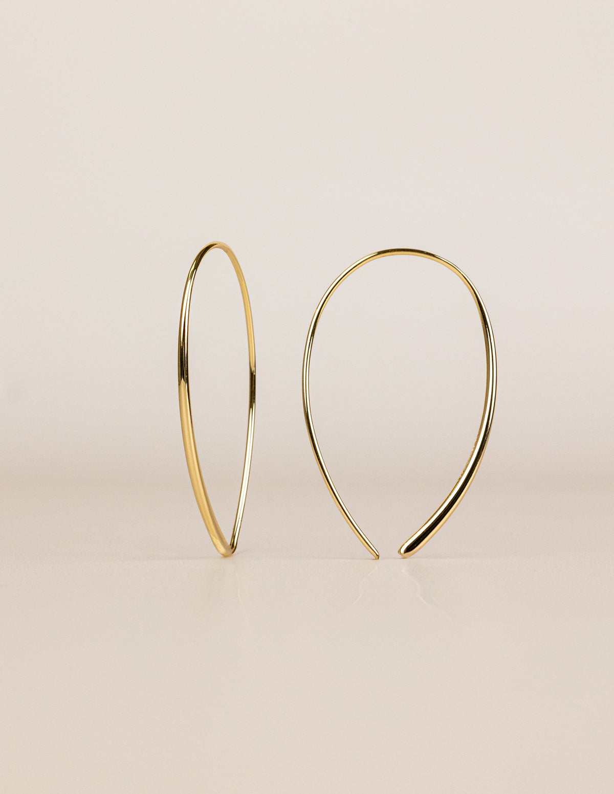 Delicate Threader Hoop Earrings - view 10