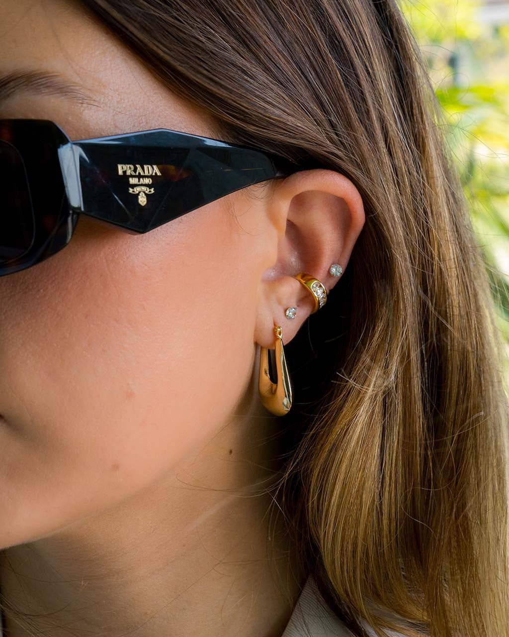 4mm CZ Stud Earrings - view 4