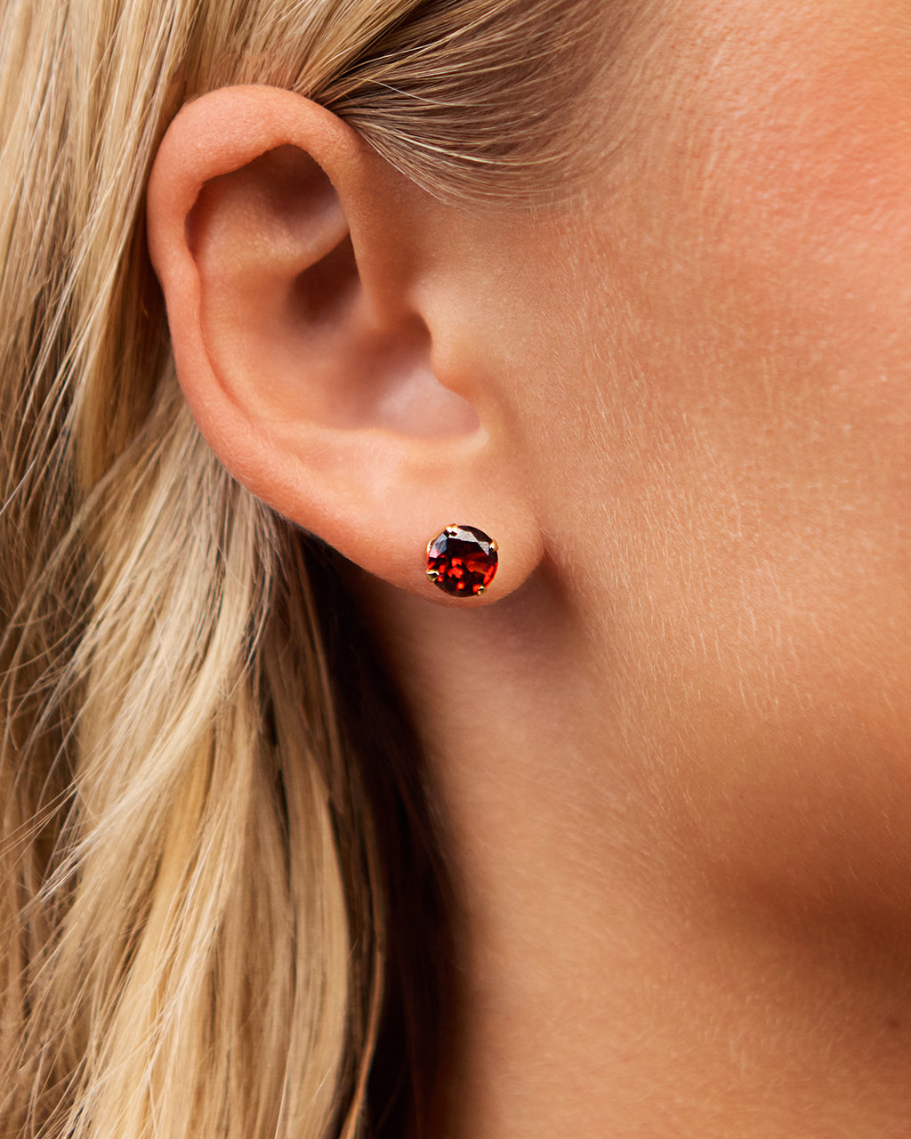 7mm Rainbow CZ Studs - view 5