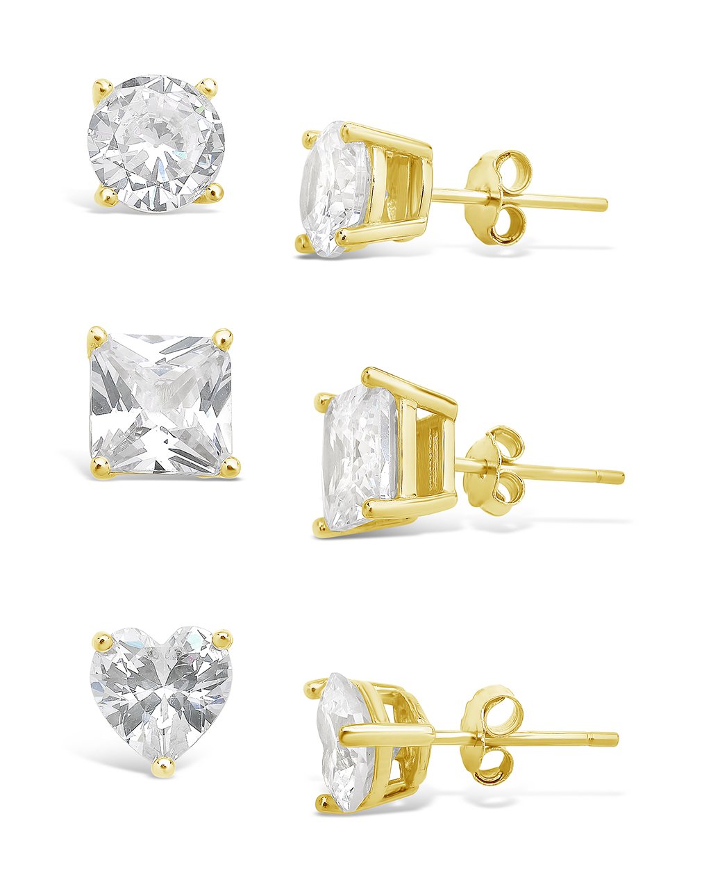 Statement CZ Stud Set of 3 - view 4