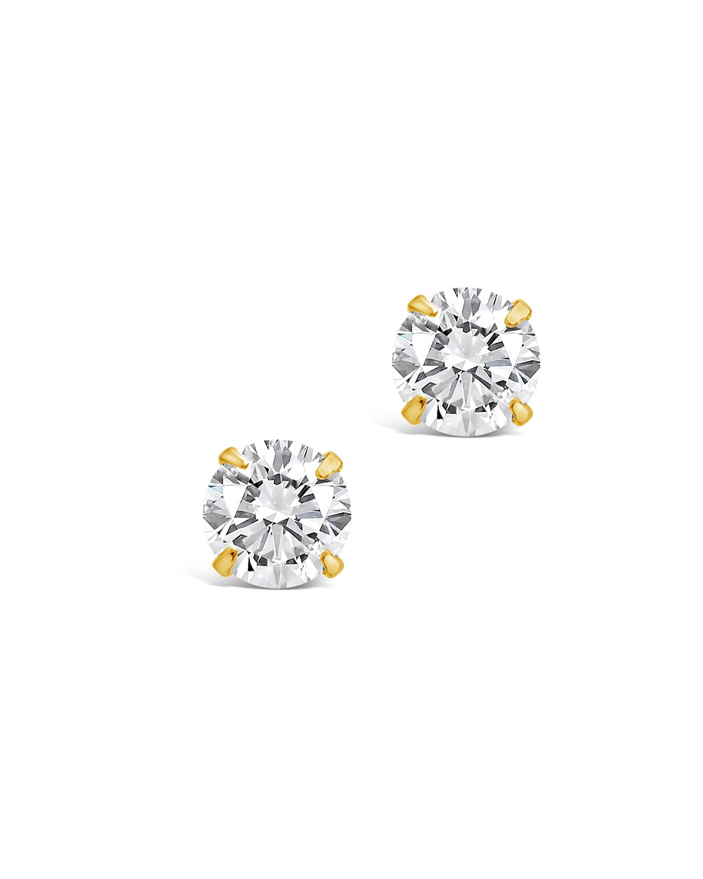 4mm CZ Stud Earrings - view 10
