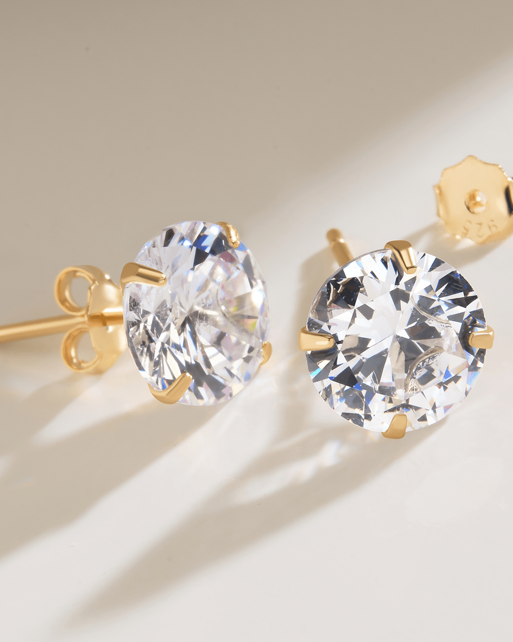 6mm CZ Stud Earrings - view 10