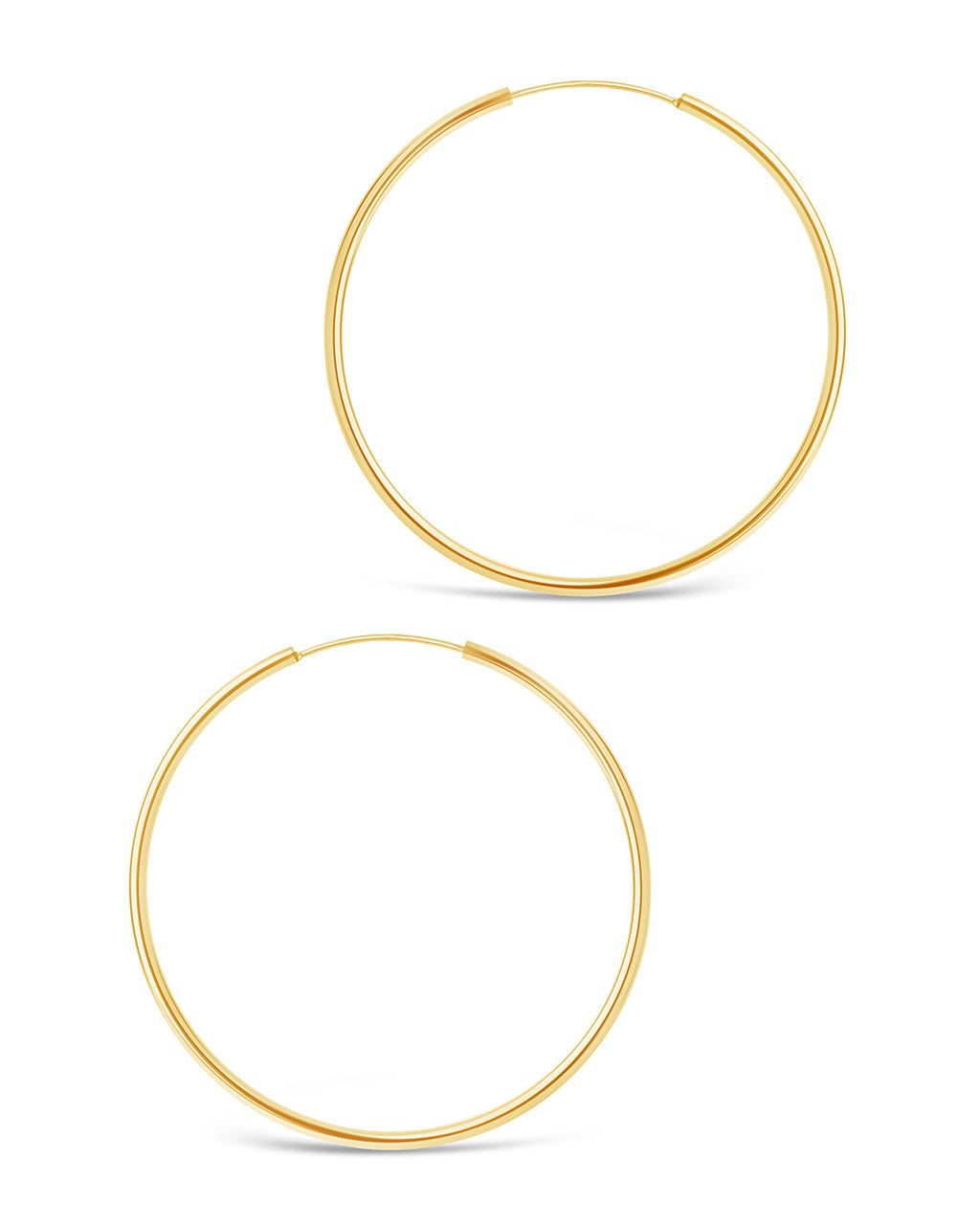 2.7" Infinity Hoop Earrings - view 6