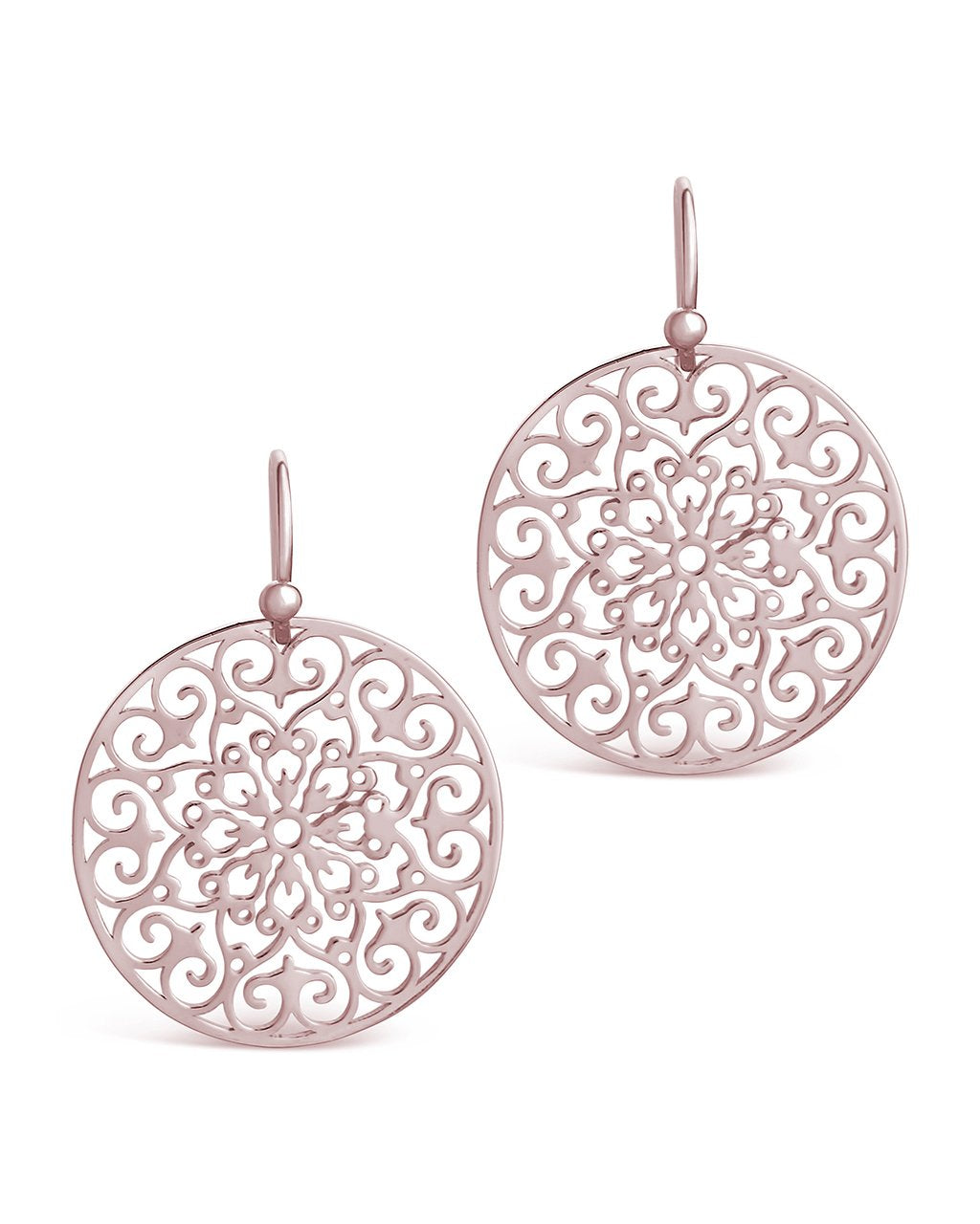 Round Filigree Dangle Earrings - view 9