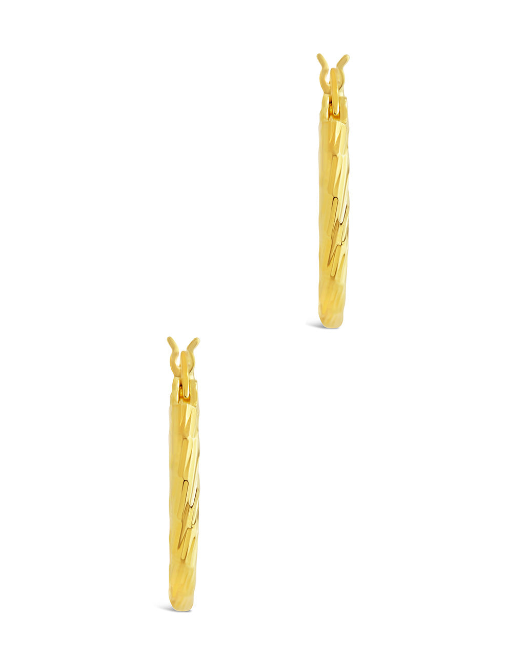 Anita Textured Hoop Earrings - view 8