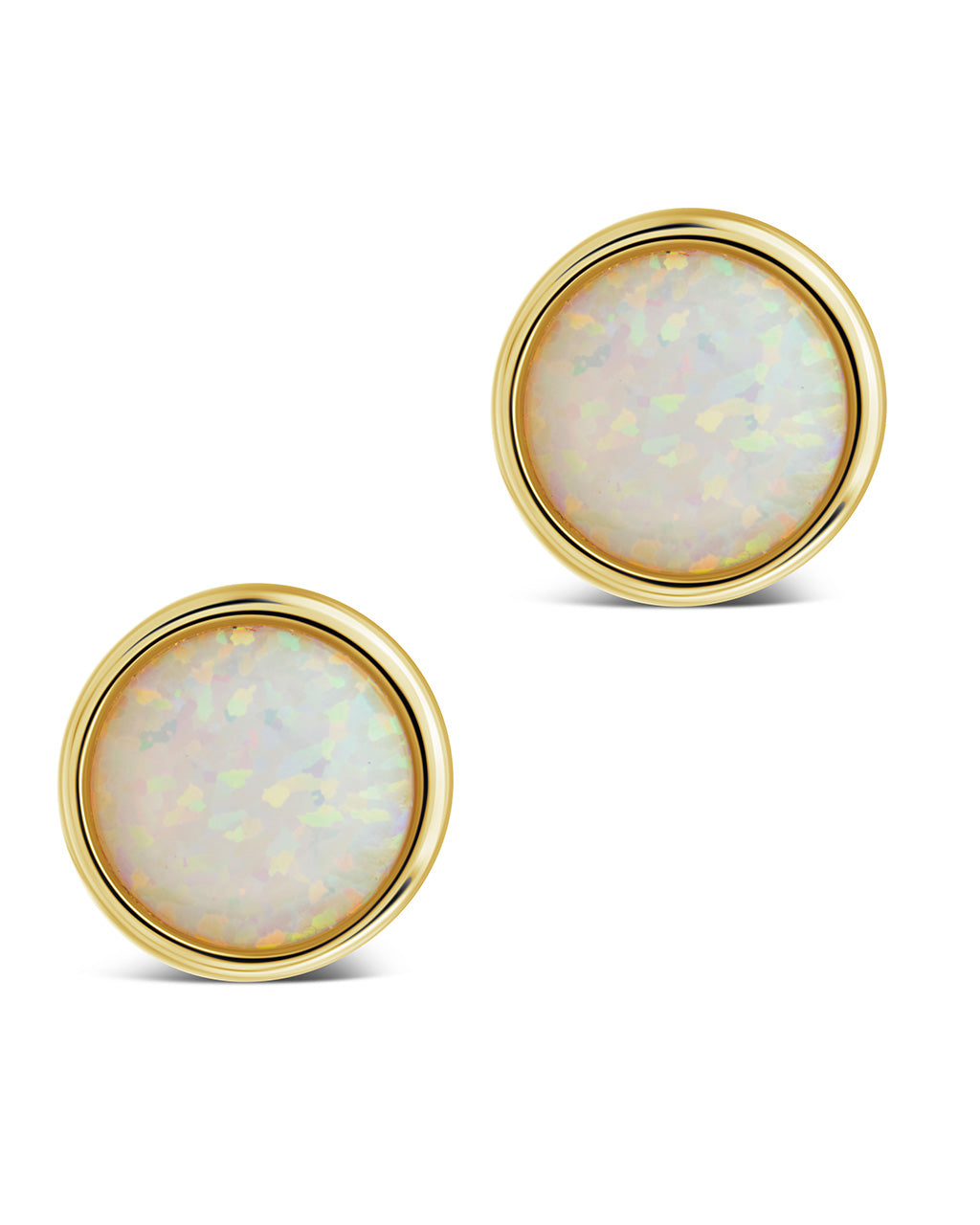 Paxe Opal Circle Stud Earrings - view 5