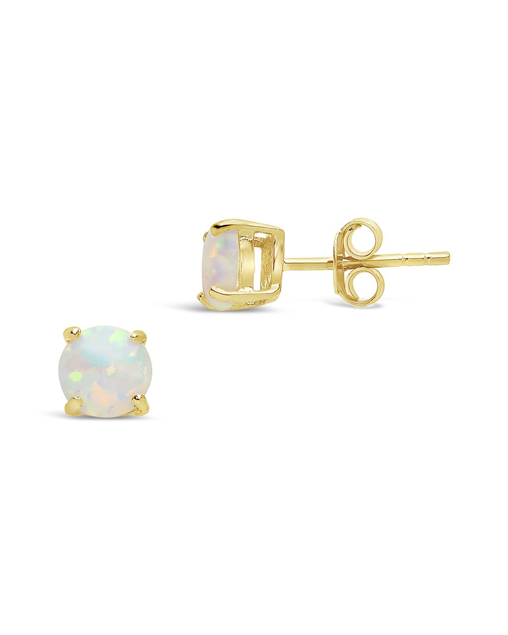 6mm Opal Earring Studs - view 10
