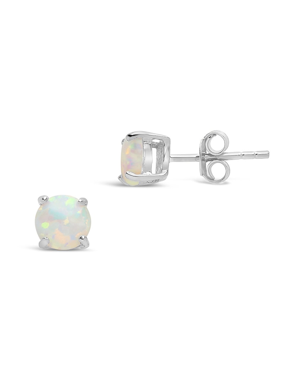 6mm Opal Earring Studs - view 9