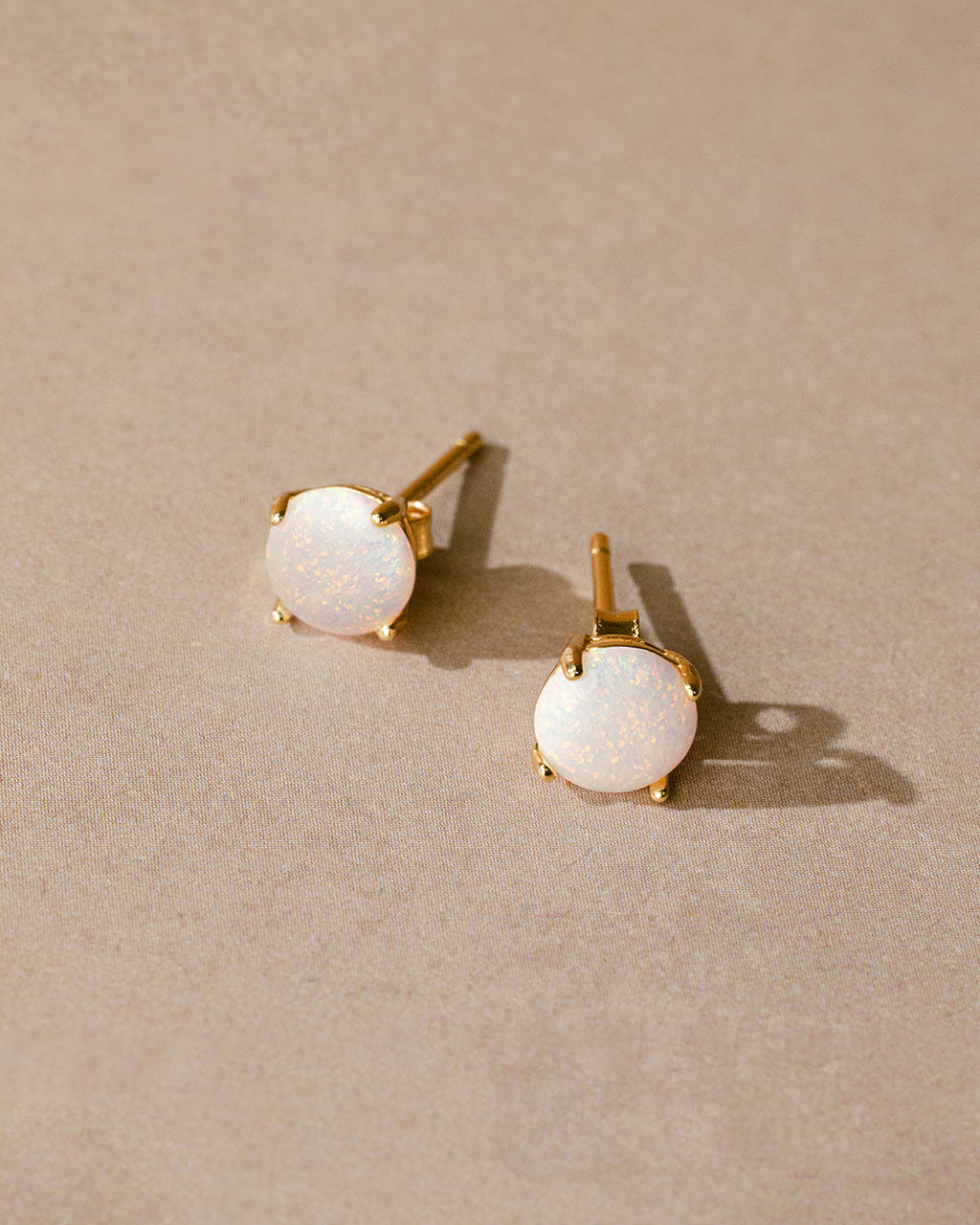 6mm Opal Earring Studs - view 8