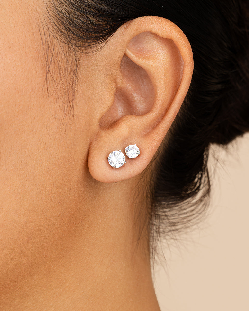 CZ Stud Earring Set - view 3