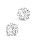 8mm CZ Stud Earrings in Silver