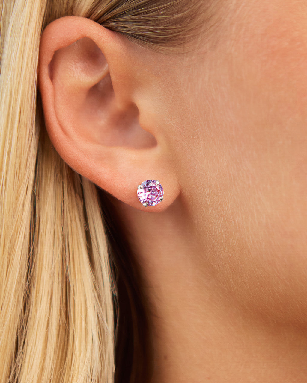 7mm Rainbow CZ Studs - view 9