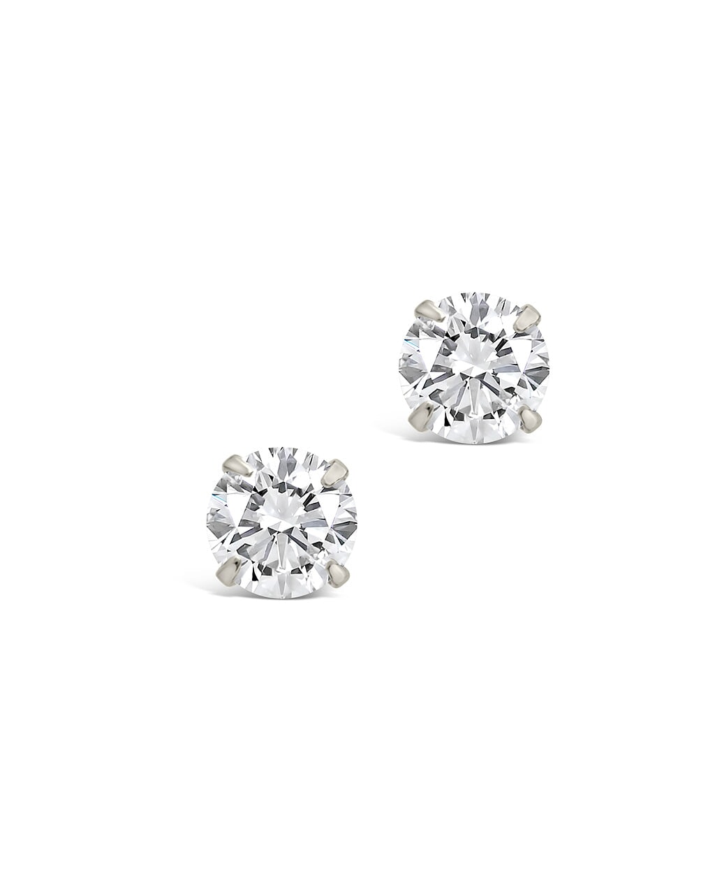 4mm CZ Stud Earrings - view 9