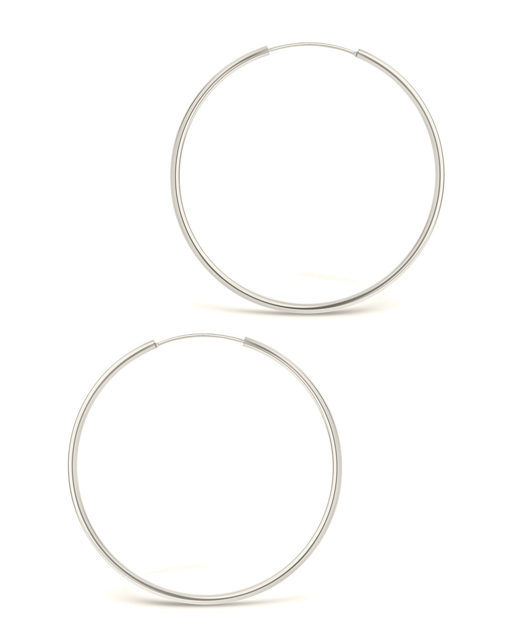 2.7" Infinity Hoop Earrings - view 9