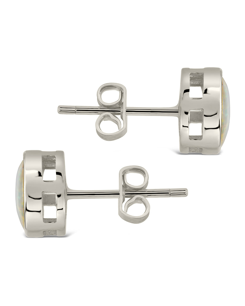 Paxe Opal Circle Stud Earrings - view 3