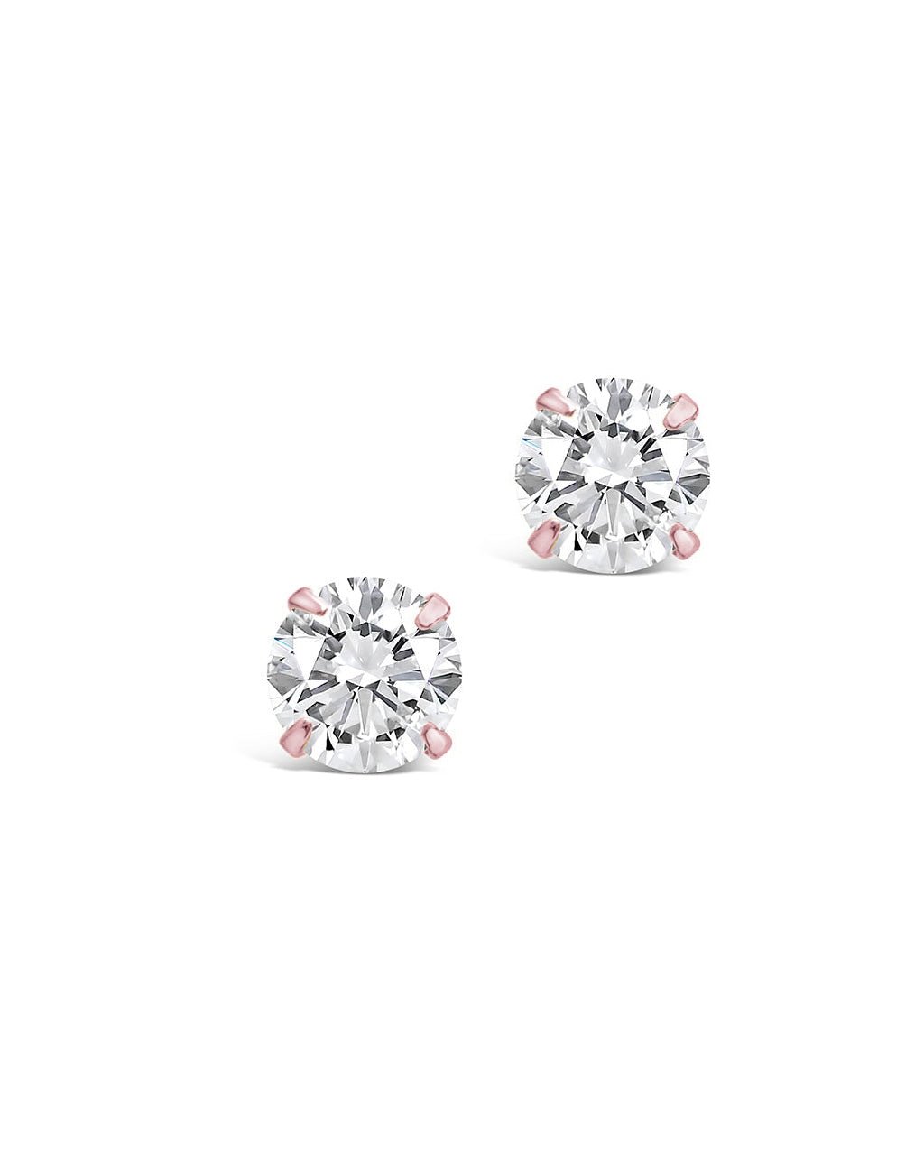 4mm CZ Stud Earrings - view 8