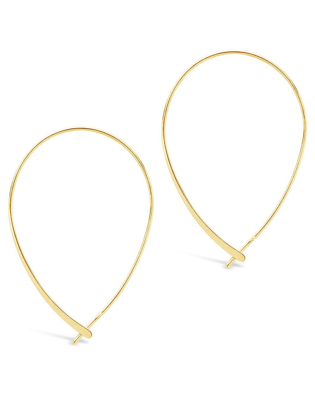 Delicate Threader Hoop Earrings - view 9