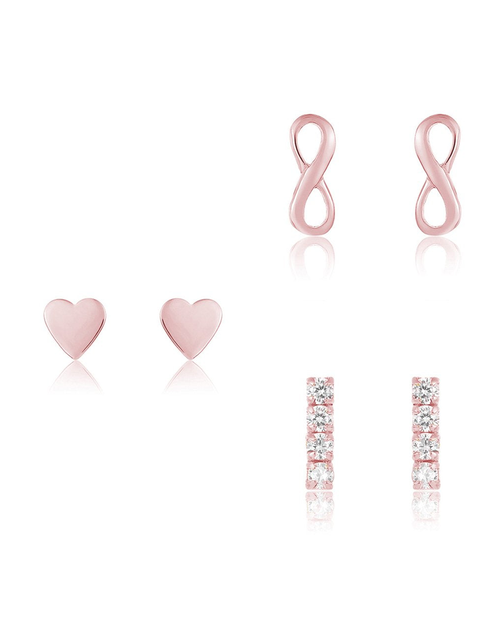 Heart & Infinity Earring Set of 3 - view 5