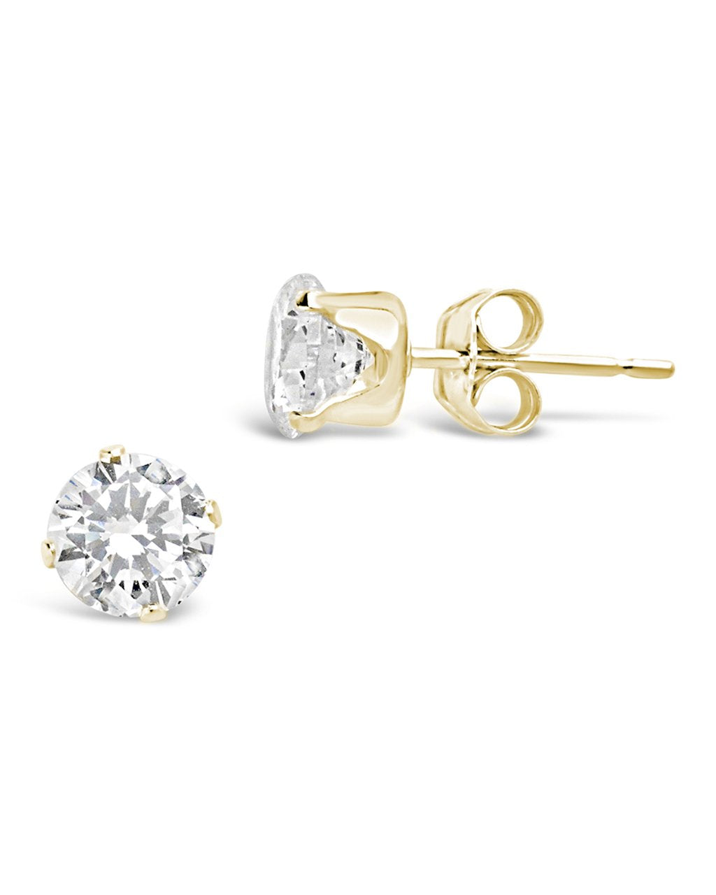 5mm CZ Stud Earrings - view 8