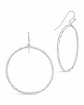 Gold and Silver Dangle Earrings in Silver