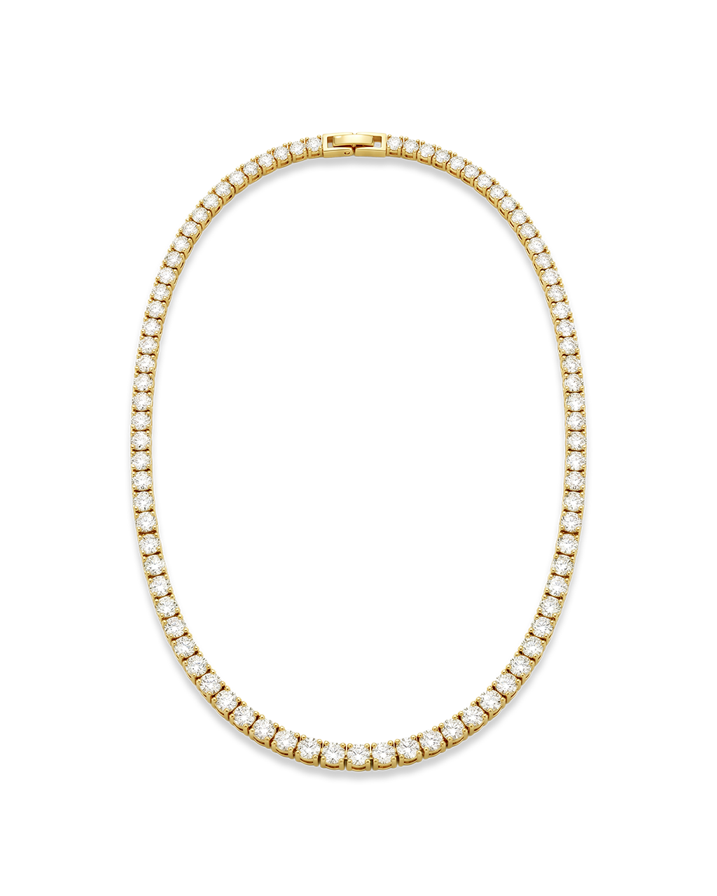 Cecil CZ Tennis Necklace - view 7