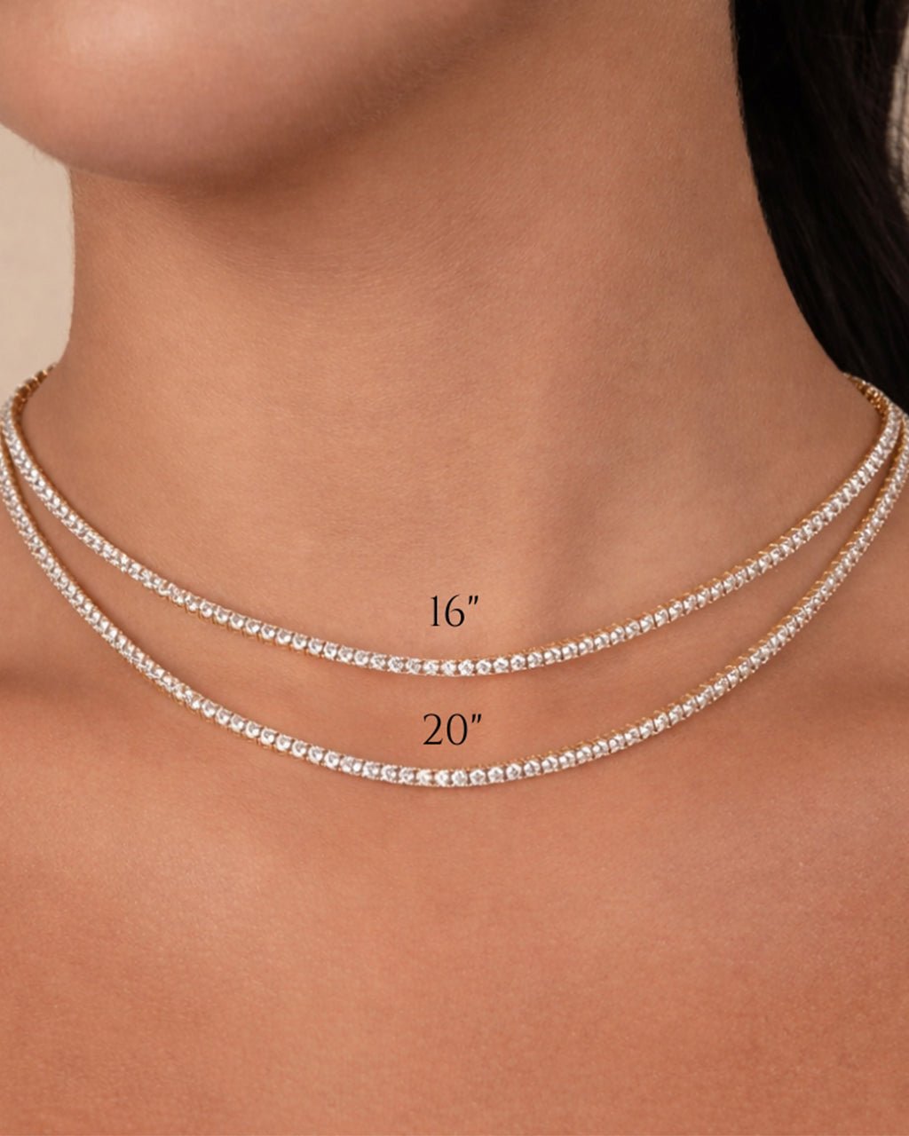 Cecil CZ Tennis Necklace - view 2