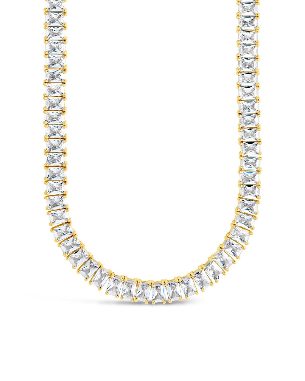 Marisol CZ Tennis Necklace in Gold