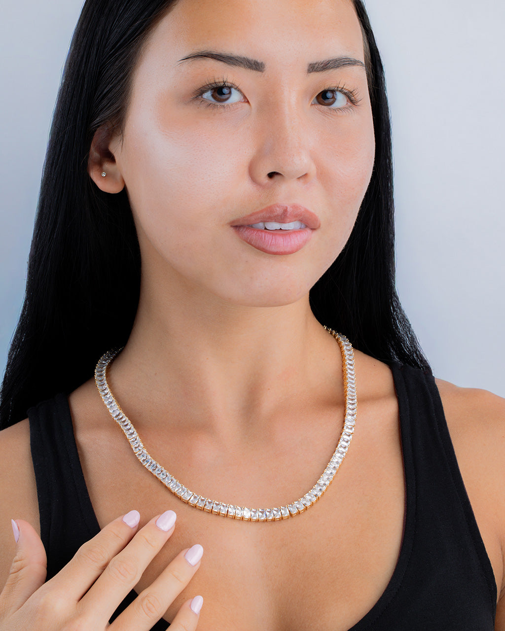 Marisol CZ Tennis Necklace - view 5