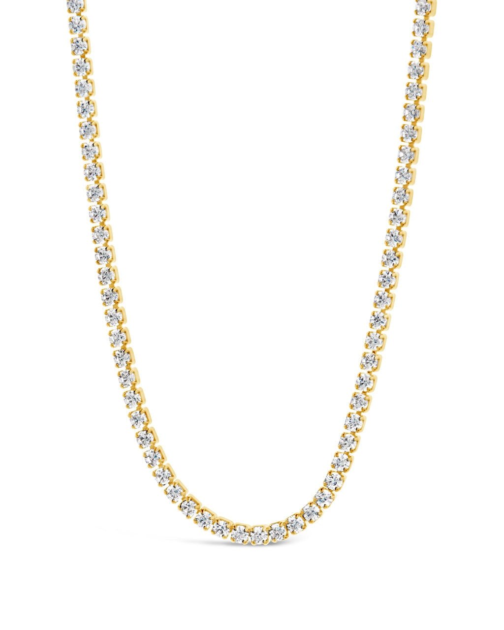 Dani Chain & CZ Tennis Necklace in Gold