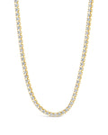 Dani Chain & CZ Tennis Necklace in Gold