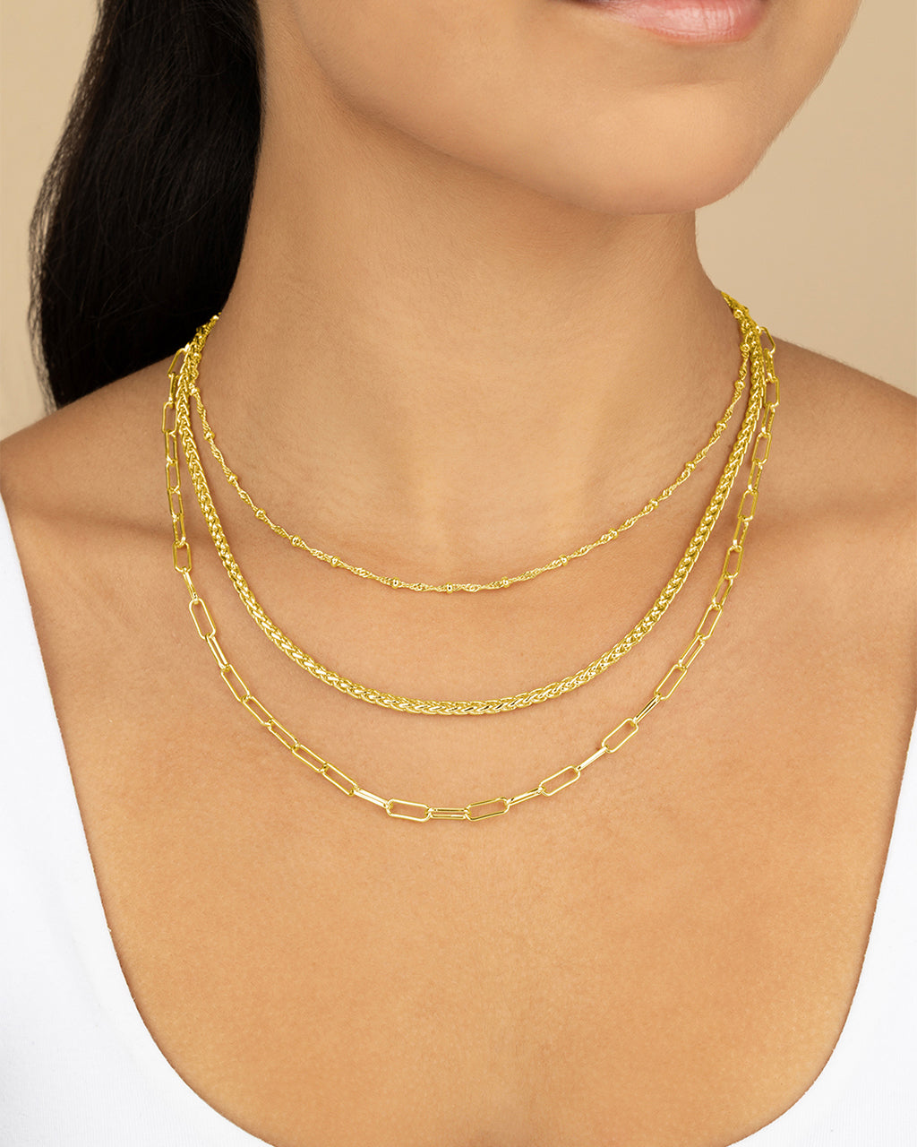 Parisa Layered Chain Necklace - view 2