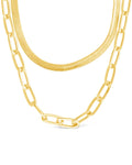 Brinley Layered Chain Necklace in Gold